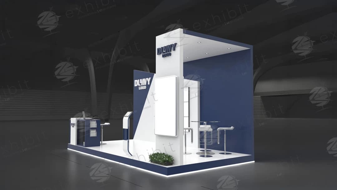 Blade Vista Straight Semi-Island 3x6 Booth