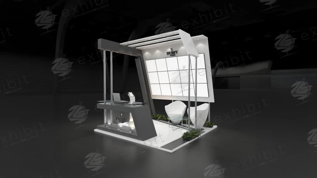 Obsidian Apex Straight Semi-Island 3x3 Booth