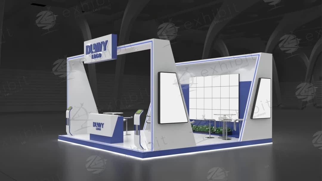 Vanguard Slant Straight Semi-Island 6x6 Booth