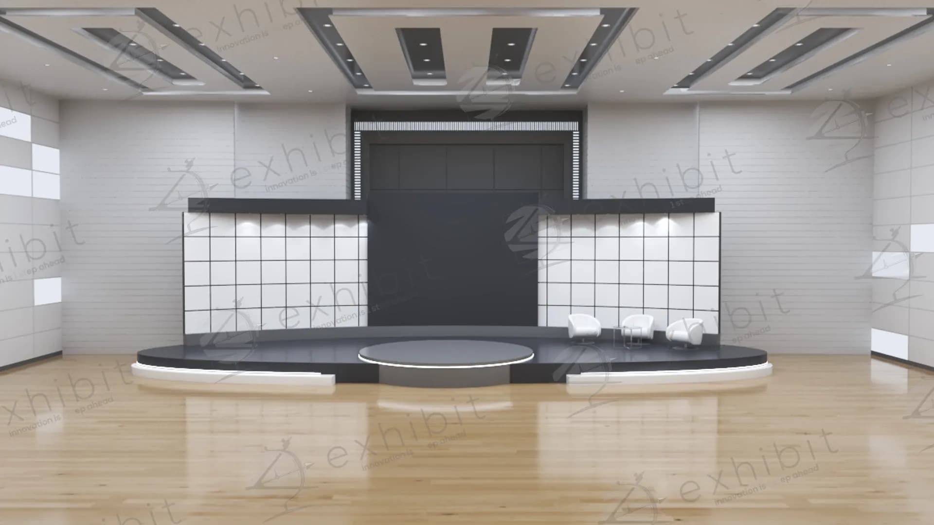 Intermediate Curved Modern Backdrop