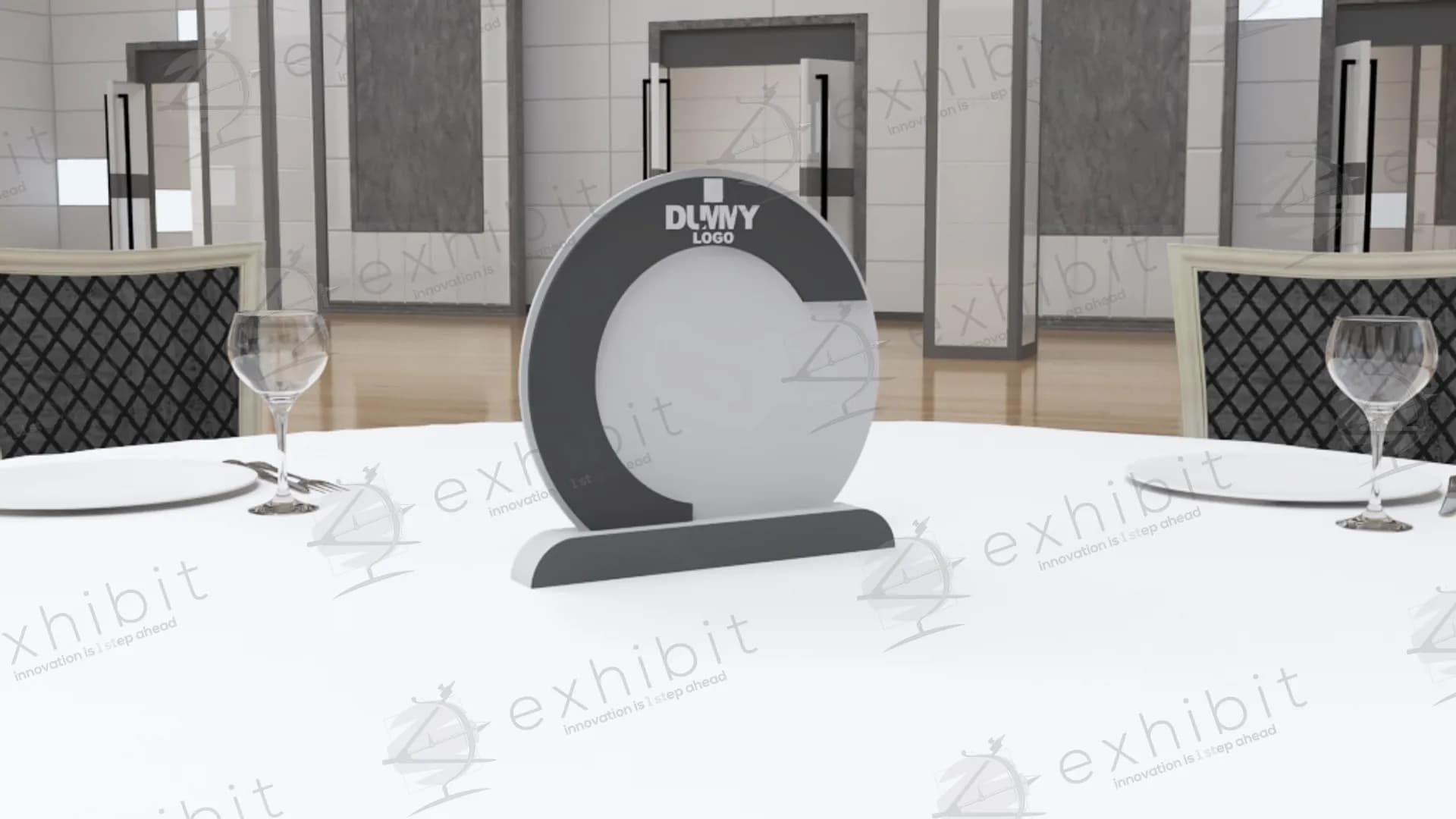 Open-Arc C-Shape Curved Centerpiece