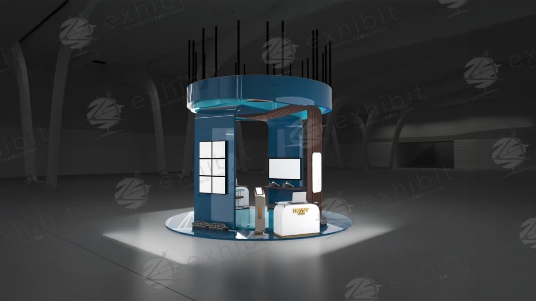 Orbital Curved Island 6x6 Booth