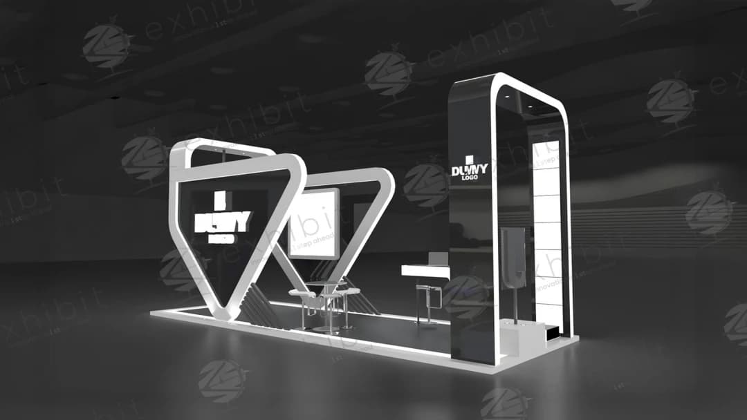 Hyperion Wave Curved Island 3x9 Booth