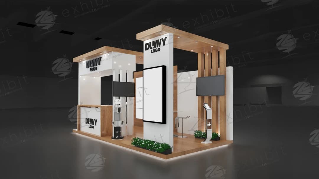Timber Haven Straight Semi-Island 3x6 Booth