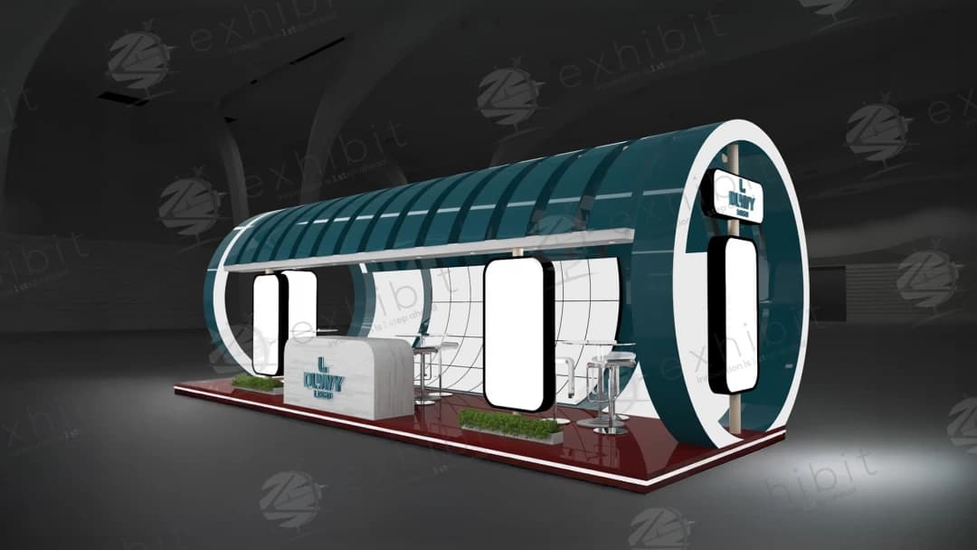 Orbital Nexus Curved Semi-Island 3X6 Booth