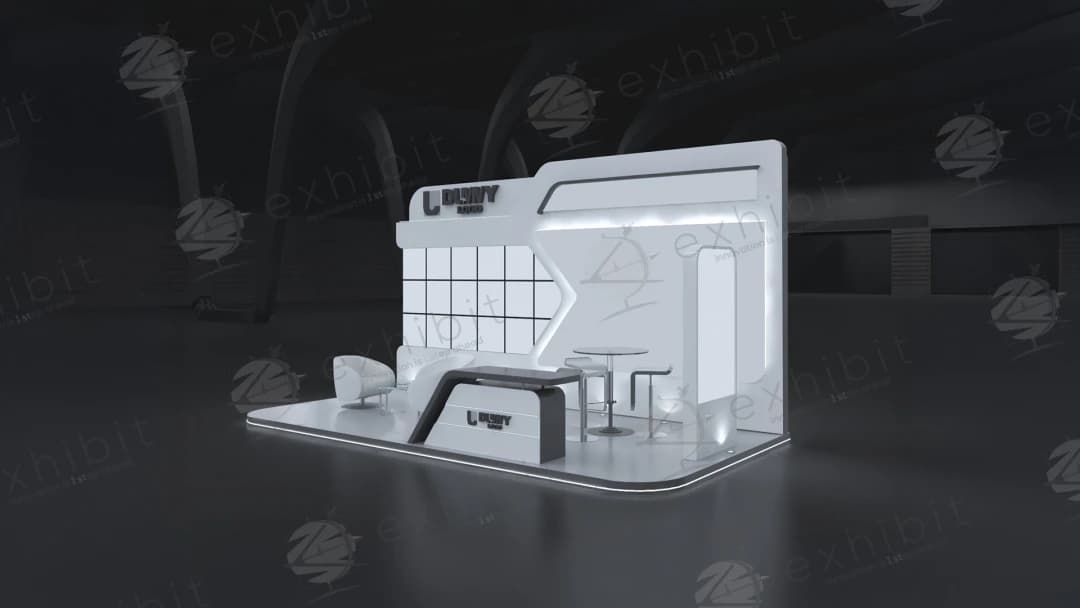 Titan Portal Curved Semi-Island 3x3 Booth