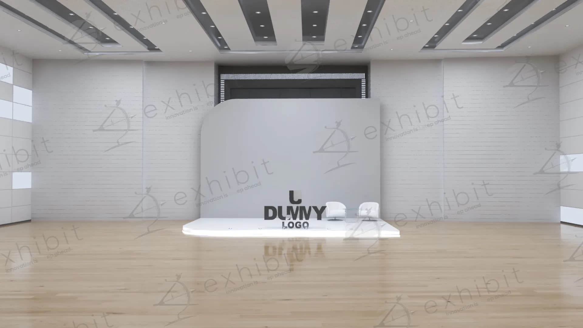 Minimalist Rounded-Corner Straight Backdrop