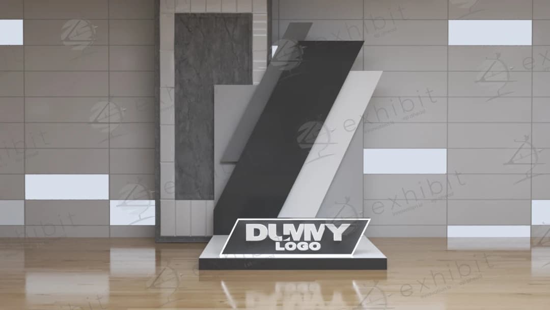 Angled Layered Photobooth Display