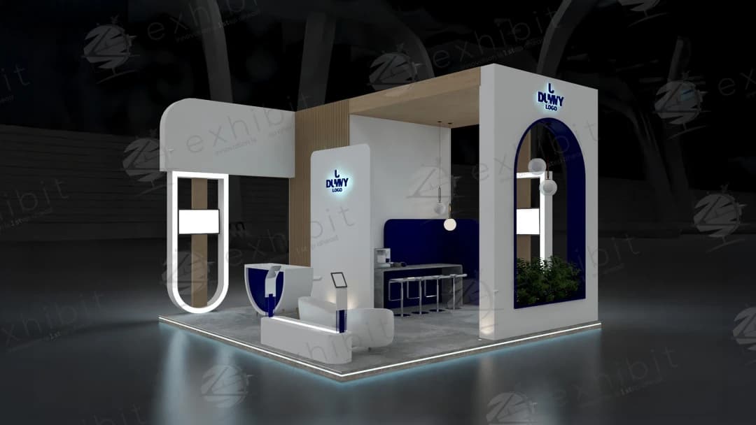Gala Shell Curved Semi-Island 6x6 Booth