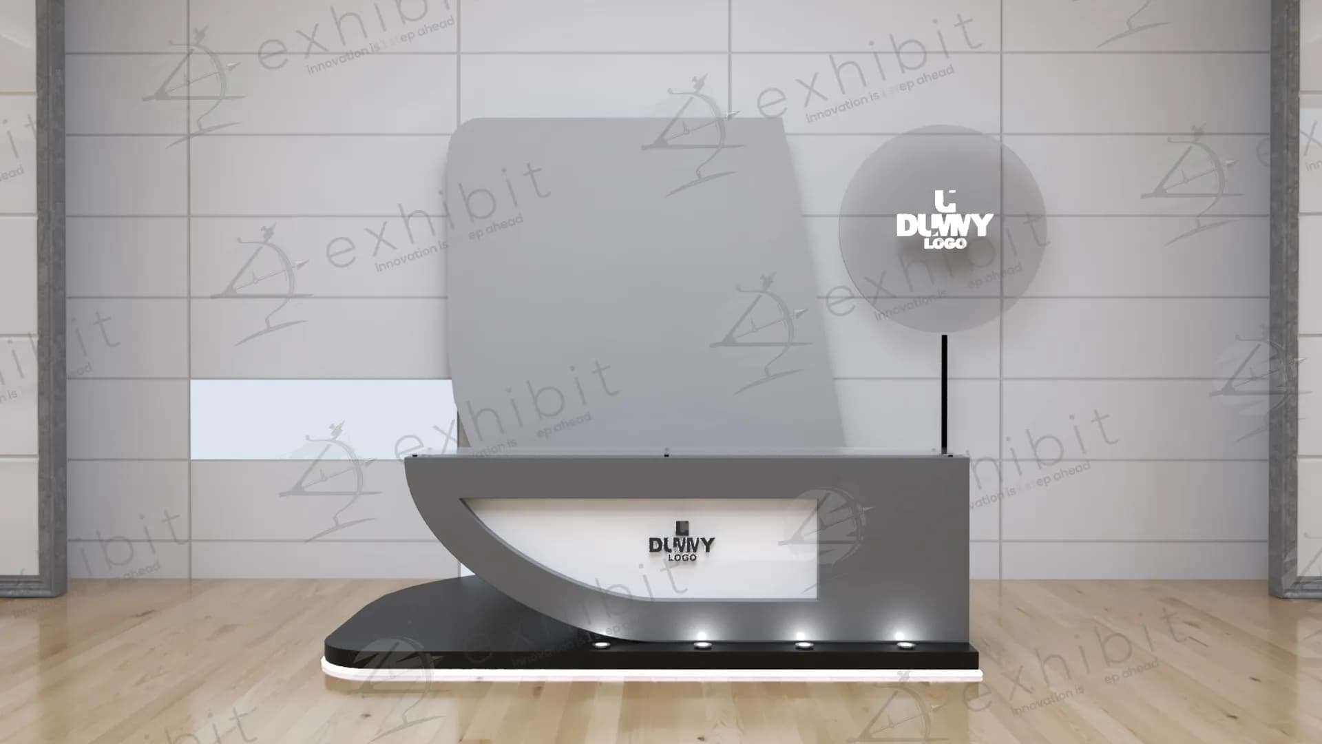 Arc Showcase Straight Reg Desk