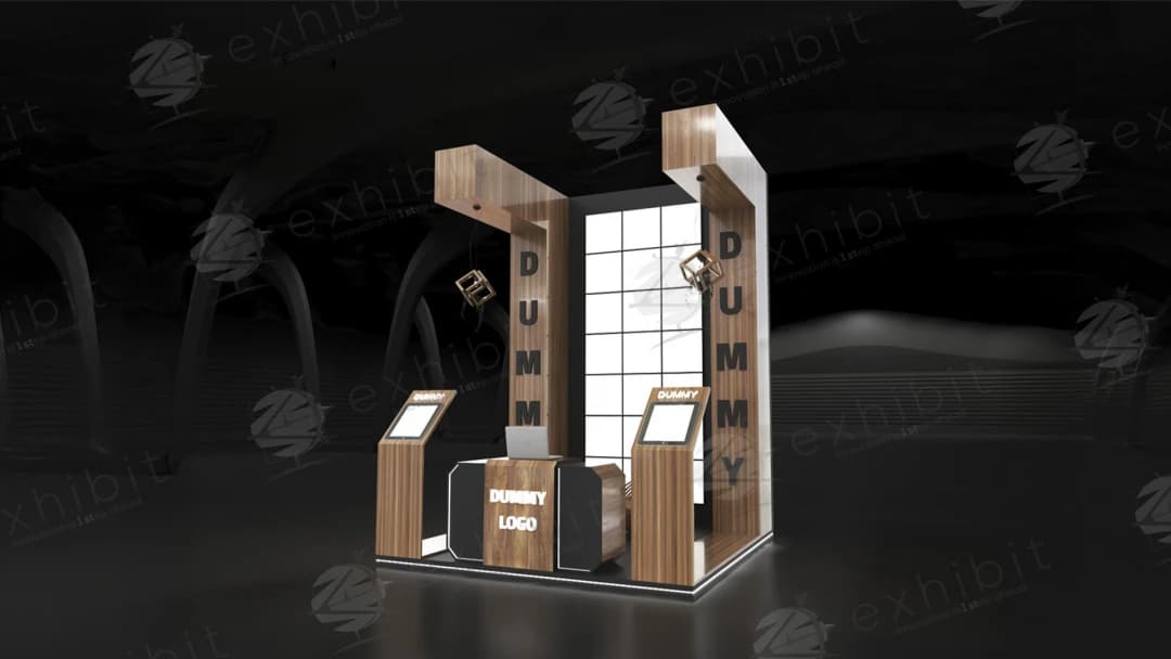 Timber Titan Straight Semi-Island 3x3 Booth