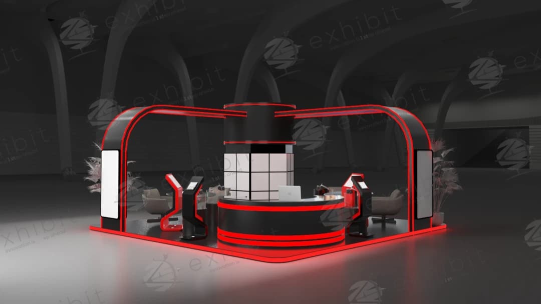 Magma Core Curved Island 6x6 Booth