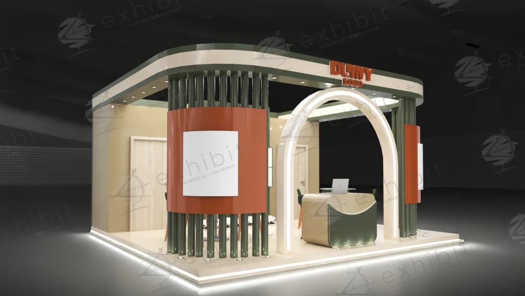 Radiant Straight Semi-Island 6x6 Booth