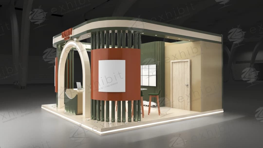 Terracotta Gate Curved Semi-Island 6x6 Booth