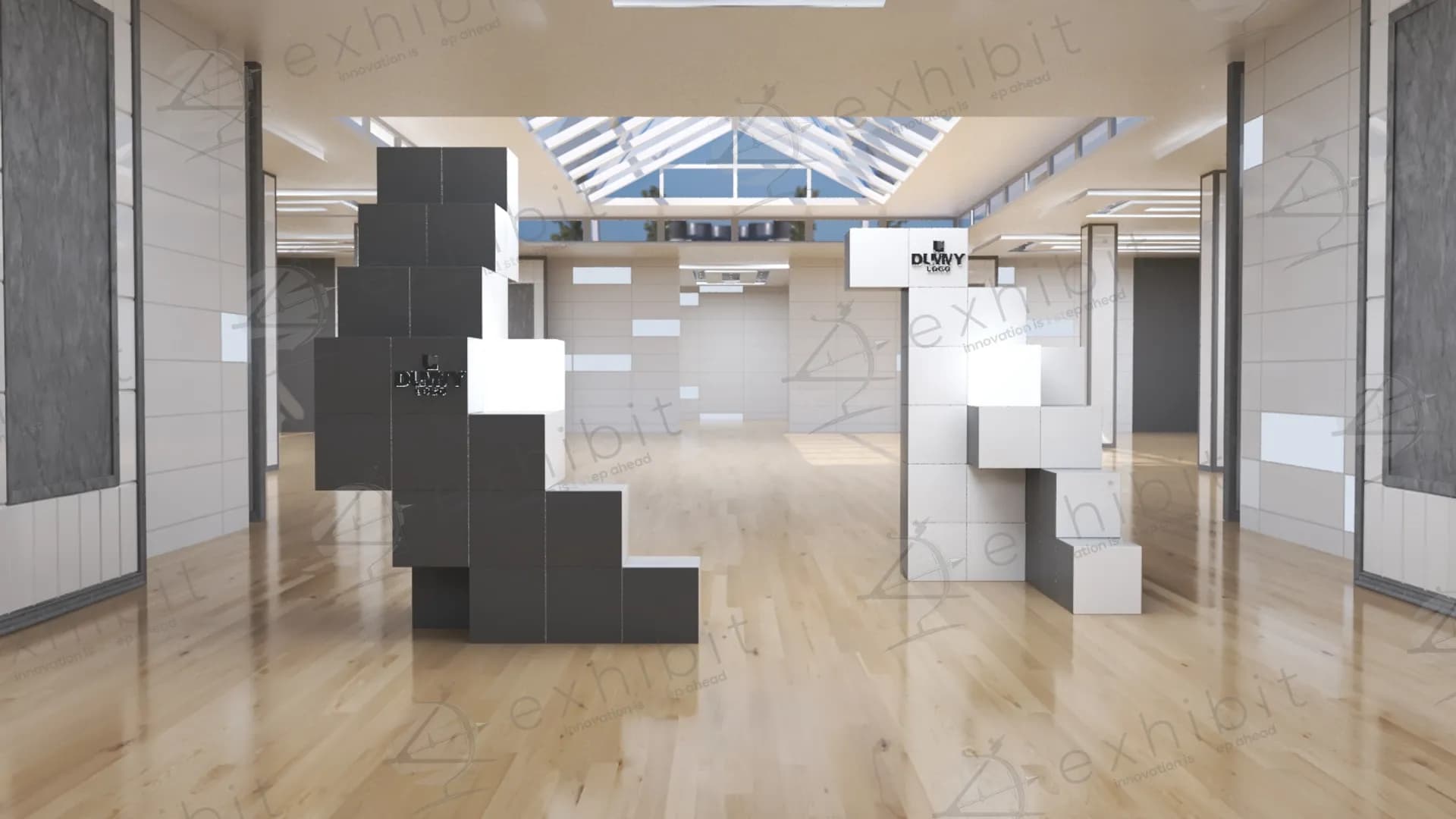 Pixel-Stack Straight Entrance Gate