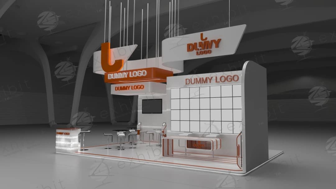 Curvaceous Crest Curved Semi-Island 6x9 Booth