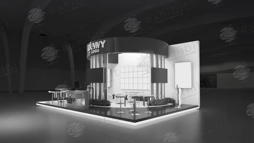 Swoop Arena Curved Semi-Island 6x6 Booth