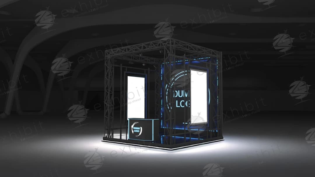 Cobalt Truss Straight Semi-Island 3x3 Booth