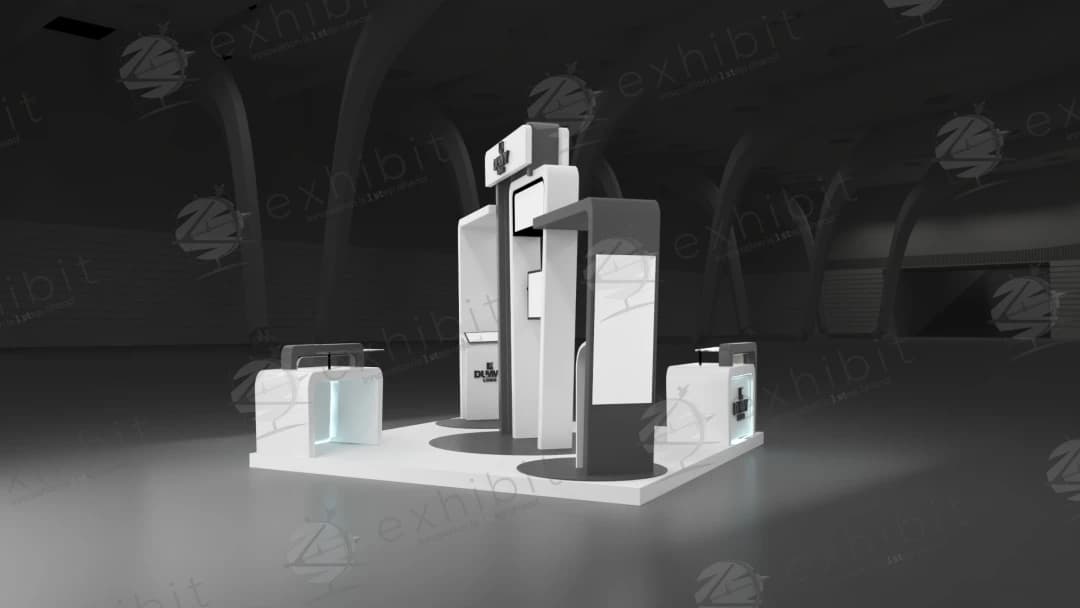 Lunar Gate Curved Island 3x3 Booth