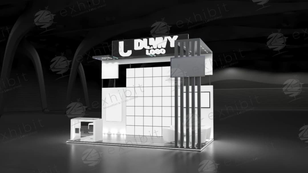 Monolith Digital Straight Semi-Island 3x6 Booth
