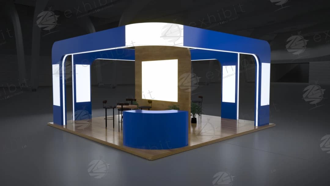 Consulate Veranda Curved Island 6x6 Booth