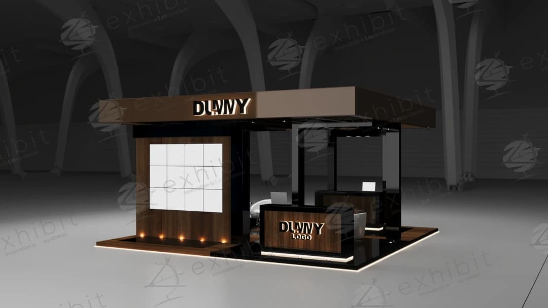 Dominion Pavilion Straight Semi-Island 6x6 Booth