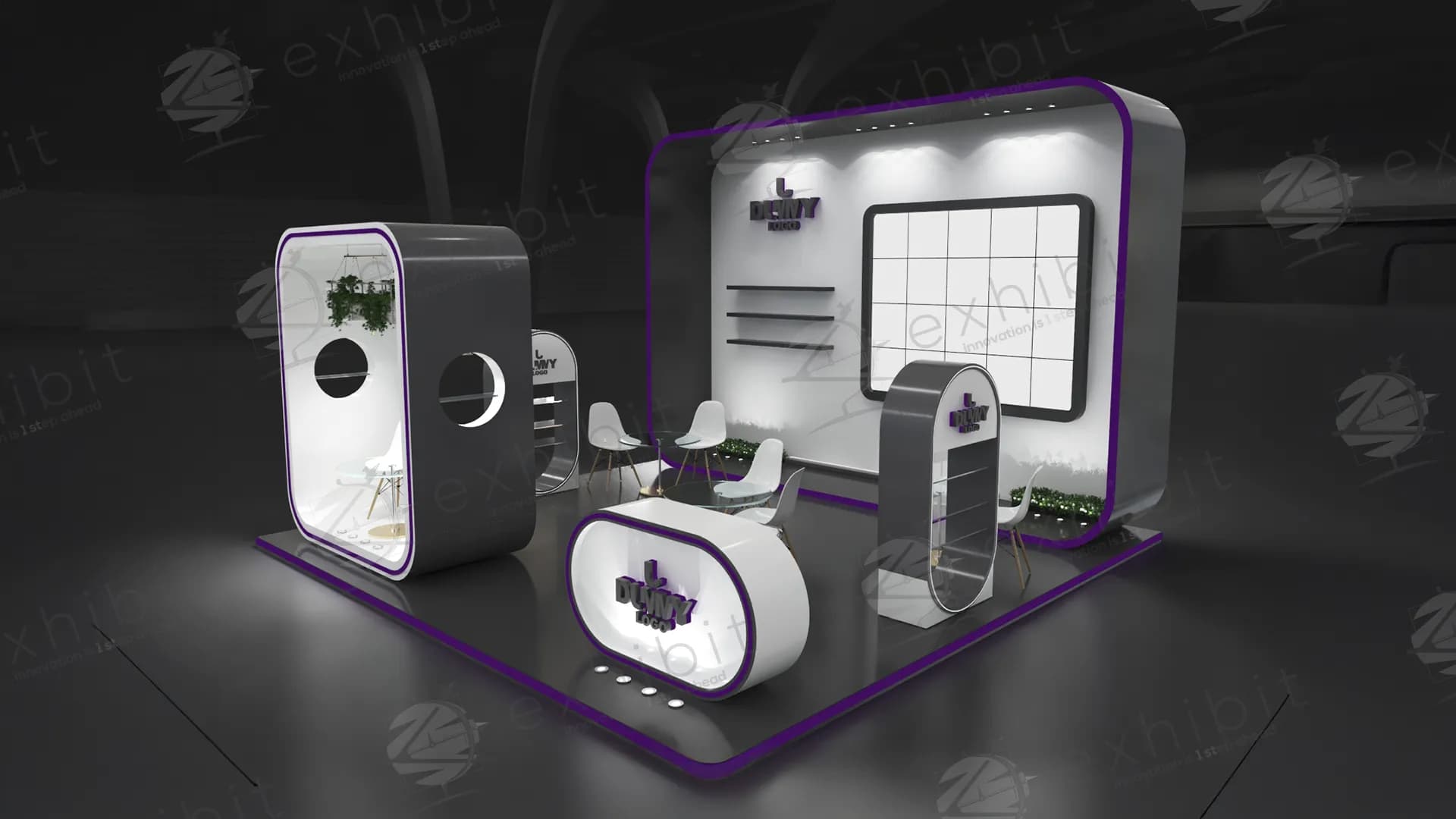 Nebula Pod Straight Island 6x6 Booth