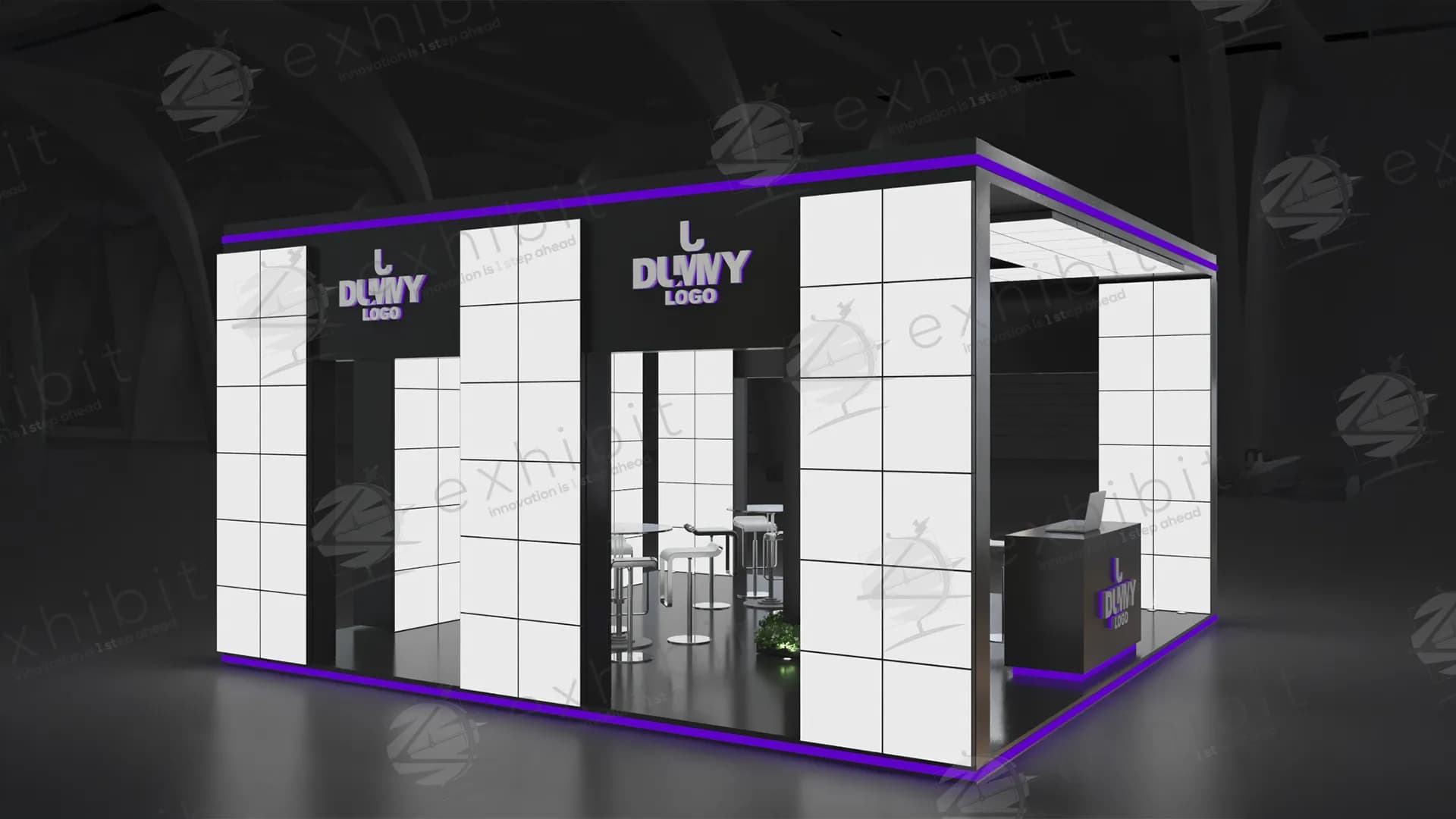 Electra Matrix Straight Semi-Island 6x6 Booth