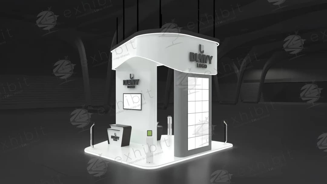 The Contour Portal Curved Island 6x6 Booth