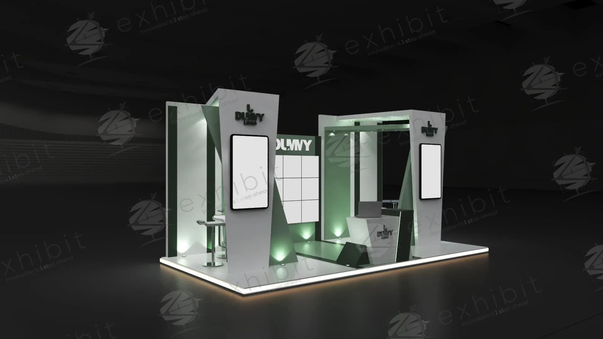 Vertex Straight Island 3x6 Booth