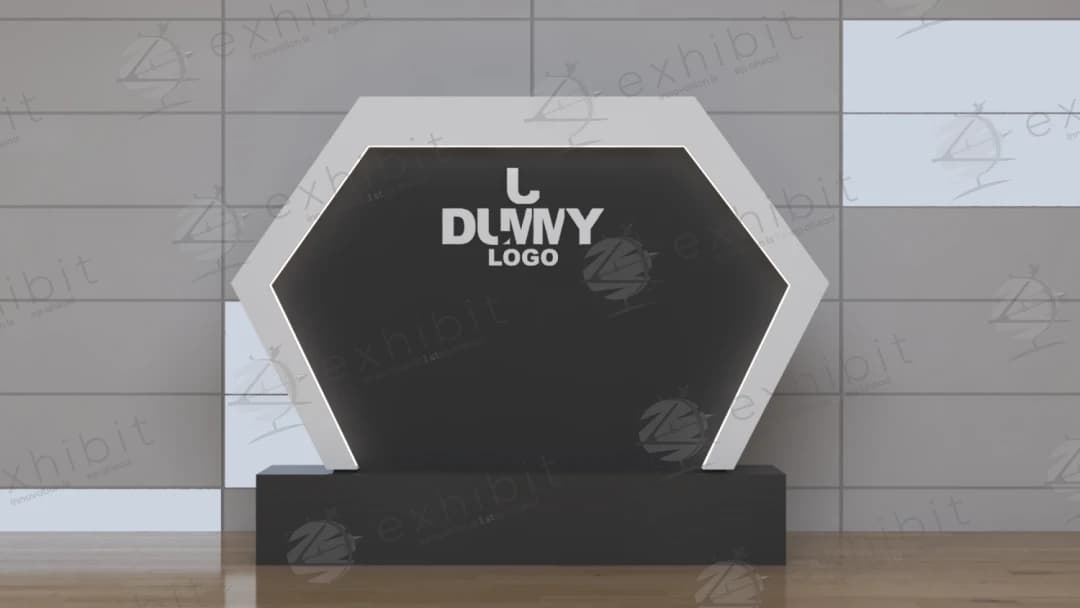Illuminated Hexagon Foyer Sign