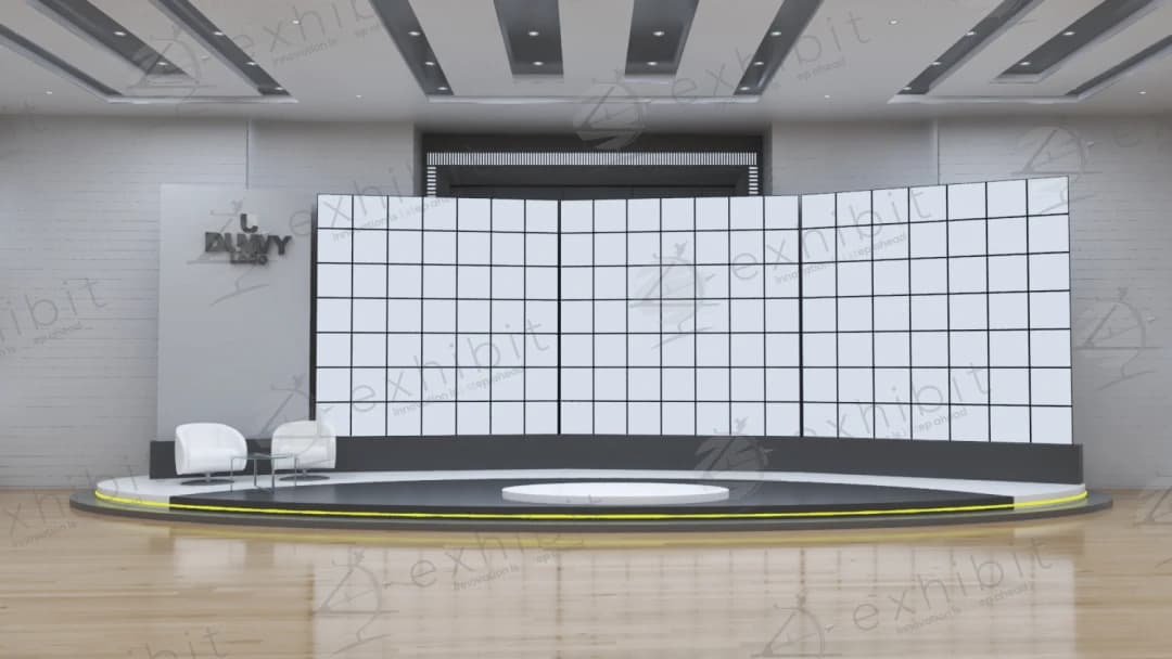 The Triple LED Platform Backdrop