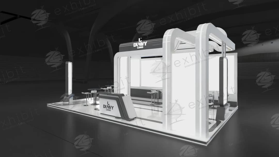 Monolith Line Curved Semi-Island 6x9 Booth