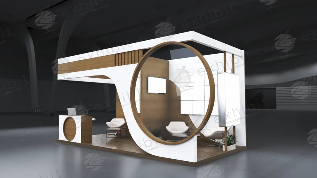 Orbit Sylvan Curved Semi-Island 3x6 Booth