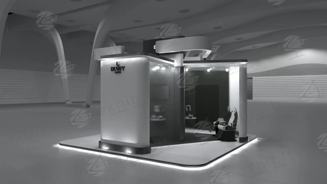 Halo Core Curved Island 6x6 Booth