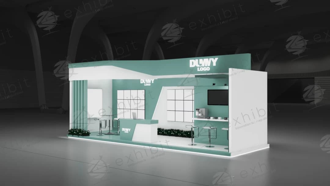Obsidian Horizon Straight Semi-Island 3x9 Booth