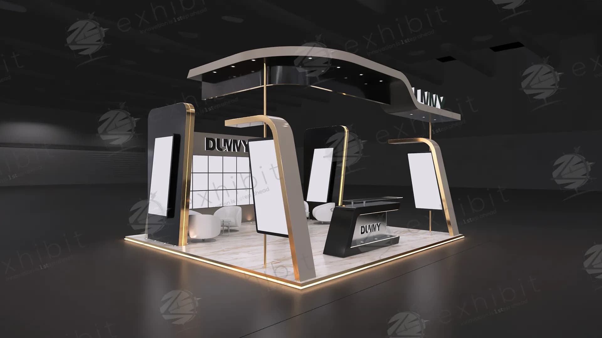 Veridian Edge Straight Semi-Island 6X6 Booth