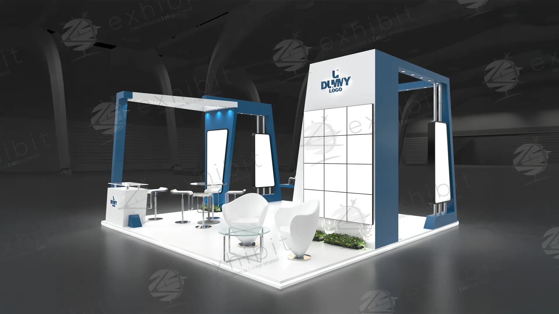 Corporate Matrix Straight Island 6x6 Booth