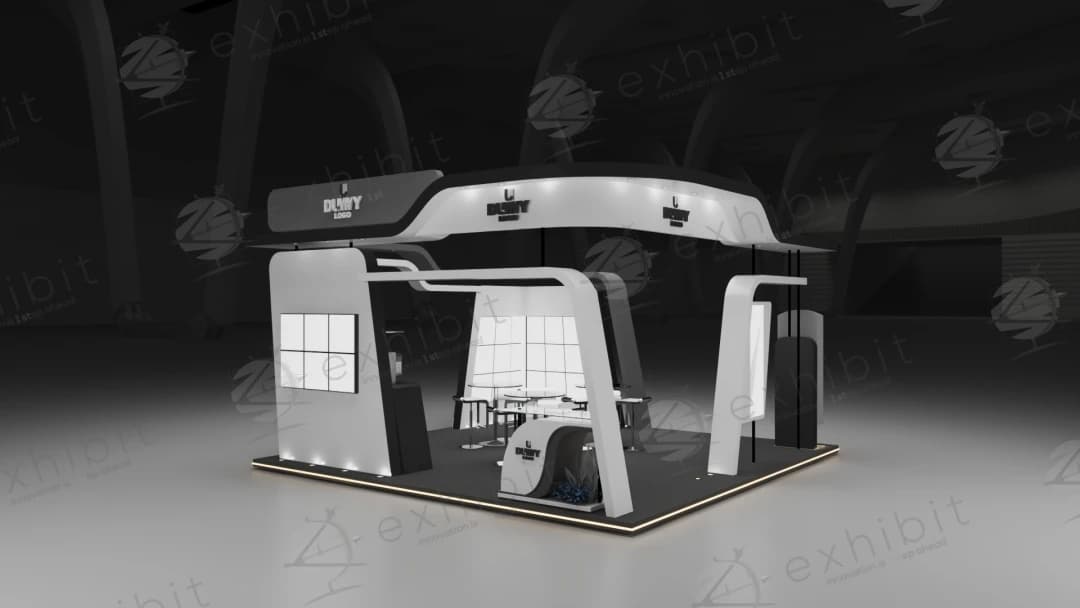 Nexus Wave Straight Island 6x6 Booth