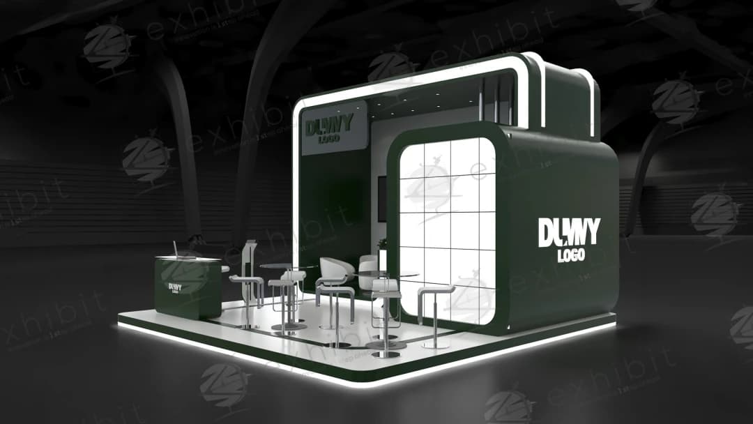 Velocity Web Straight Semi-Island 6x6 Booth