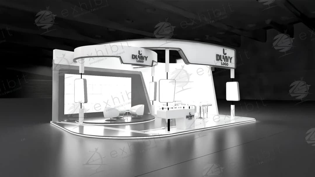 Premier Arch Curved Semi-Island 6x9 Booth