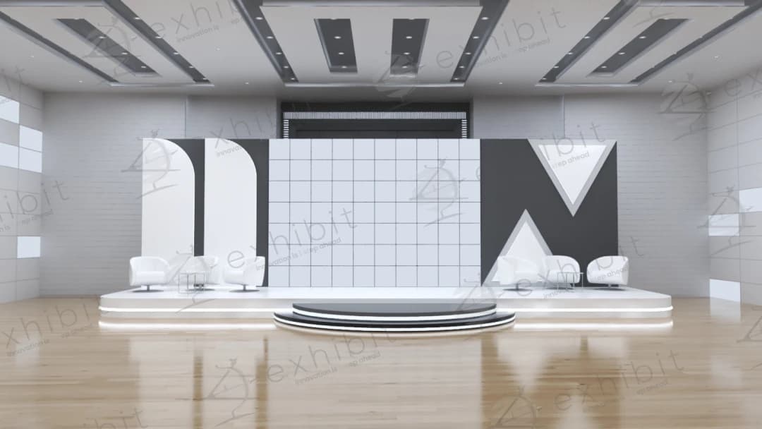 The Dualities Geometric Stage Backdrop