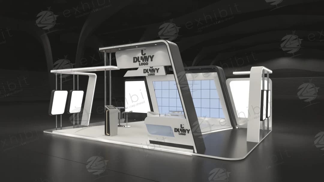 Titan Horizon Curved Semi-Island 6x9 Booth