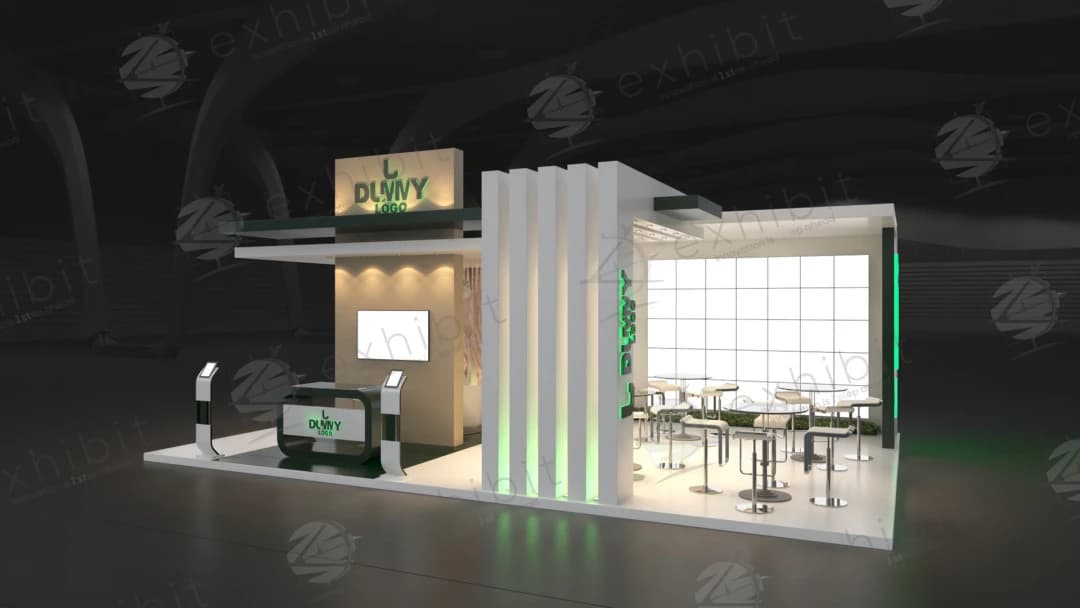 Verdant Canopy Straight Semi-Island 6x9 Booth