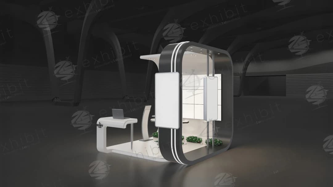 Carbon Loop Curved Semi-Island 3x3 Booth