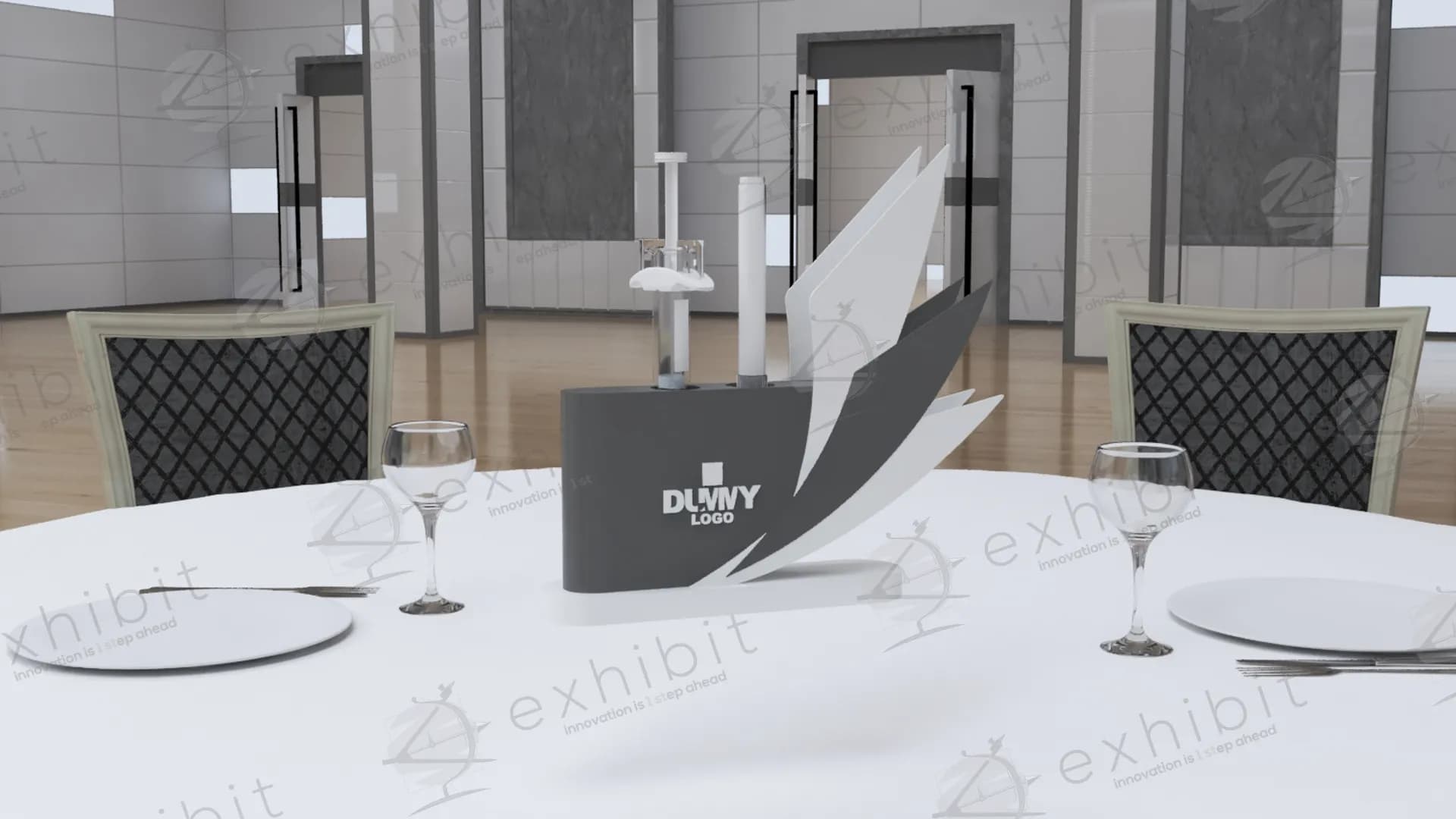 Volt-Vector Straight Branding Centerpiece