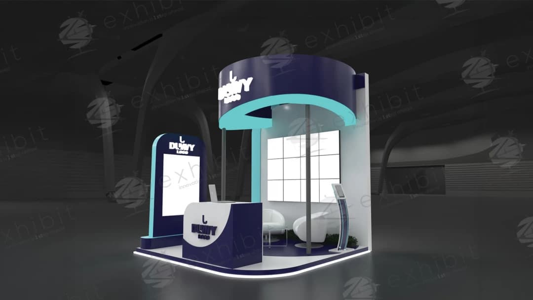Nova Orbit Curved Semi-Island 3x3 Booth