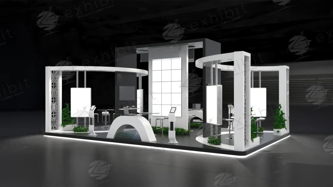 Vertex Octagon Straight Semi-Island 6x9 Booth