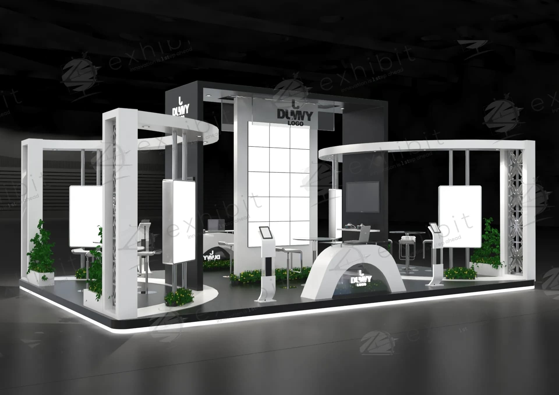 Vertex Octagon Straight Island 6x9 Booth
