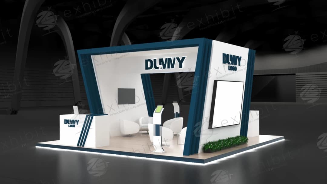 Delta Frame Straight Island 6x6 Booth